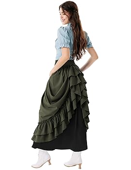 Amazon.com: Renaissance Skirt for Women Maxi Skirt Medieval